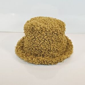 Tyler Lambert Textured Gold Bucket Hat Y2K